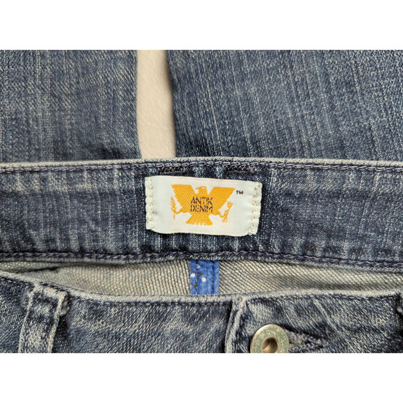 Antik Denim Jeans Womens 26 Western Southwest Classic Blue Boho Hippie Straight - Picture 4 of 6